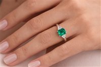 Anneau Idee Preziose dal 1987 Femme in Or blanc Smeraldo 1.67 Ct IP.AK18B/2S - IP.AK18B/2S